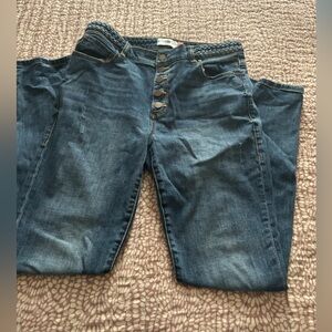 Cabi button fly skinny jeans